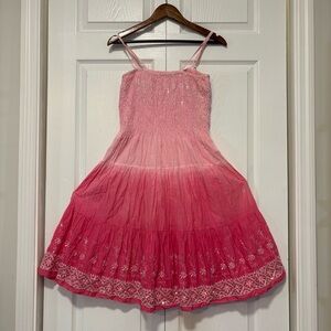 Mint Green Y2K Boho Cottagecore Cotton Sundress Women’s M